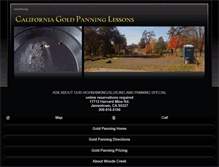 Tablet Screenshot of gold-panning-california.com